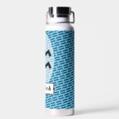 Aquarius Zodiac Symbol Standard van K Yoncich Waterfles (Achterkant)