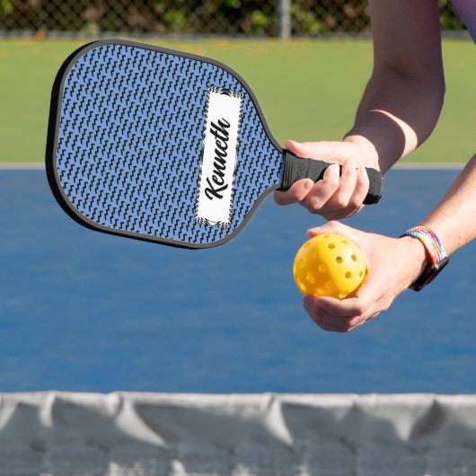 Aquarius Zodiac Symbol Standard van Kenneth Yoncic Pickleball Paddle (Insitu)