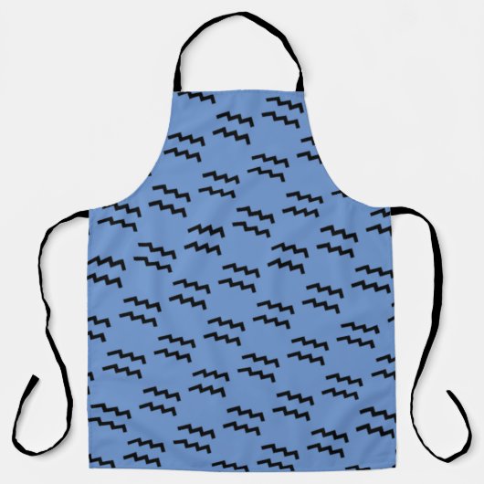 Aquarius Zodiac Symbol Standard van Kenneth Yoncic Schort (Voorkant)