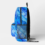Aquarius Zodiac-symbool Bedrukte Rugzak (Rechts)