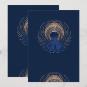 Aquarius Zodiac-symbool Kaart (Voorkant / Achterkant)