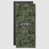 Aquarius Zodiac Symbool op Green Digital Camouflag (Voorkant / Achterkant)