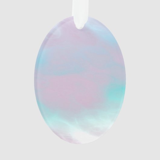 Aquarius Zodiac Symbool op moeder van het pareldec Ornament (achterkant)