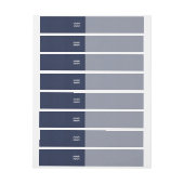 Aquarius Zodiac Symbool op Navy Blue Carbon Fiber Adreslabel Wikkel (Vel)