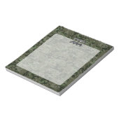 Aquarius Zodiac Symbool op olijfgroene digitale ca Notitieblok (Linkerzijde)