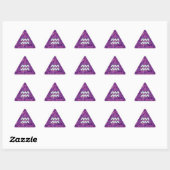 Aquarius Zodiac-symbool op roze digitale camouflag Sticker (Vel)