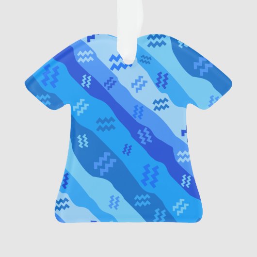 Aquarius Zodiac-symbool Ornament (voorkant)