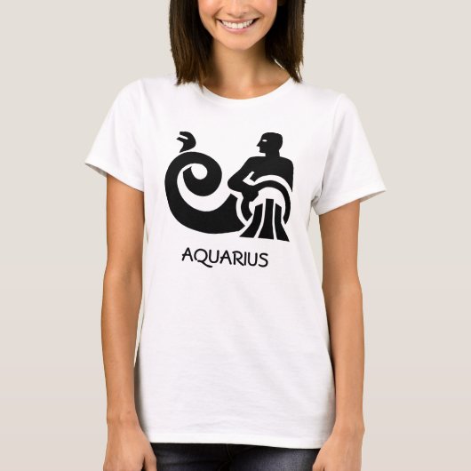 Aquarius Zodiac T-shirt (Voorkant)