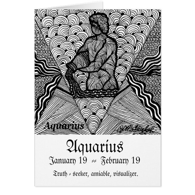 Aquarius    (Zodiac-teken) (Voorkant)