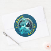 Aquarius Zodiac Teken Astrologie Sticker (Envelop)