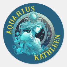 Aquarius Zodiac Teken Astrologie Sticker