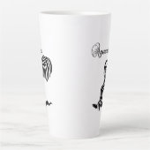 Aquarius Zodiac-teken en -symbool Latte Mok (Voorkant)