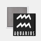 Aquarius zodiac-teken magneet (Voorkant / Achterkant)