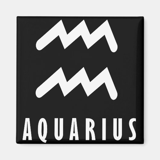 Aquarius zodiac-teken magneet (Voorkant)