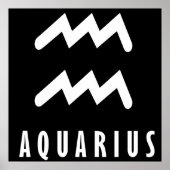 Aquarius zodiac-teken poster (Voorkant)