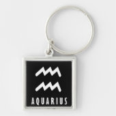 Aquarius zodiac-teken sleutelhanger (Voorkant)