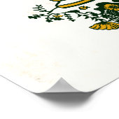 Aquarius Zodiac Toile Art w/A Vrouw met water Poster (Hoek)