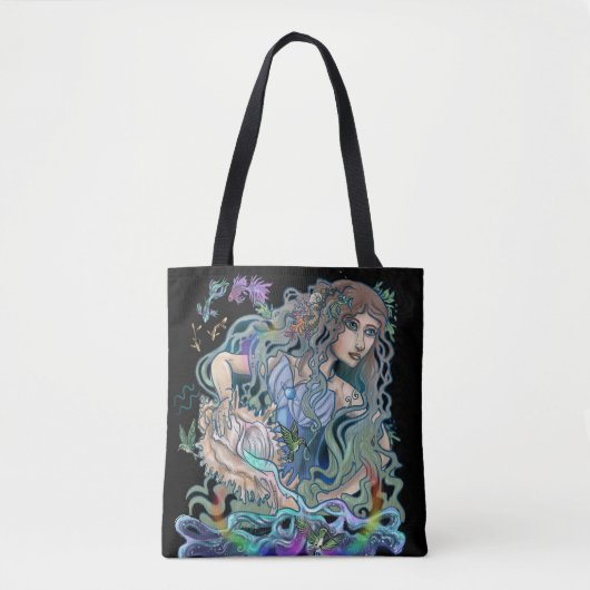 Aquarius Zodiac Tote Bag (Voorkant)