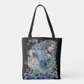 Aquarius Zodiac Tote Bag (Achterkant)