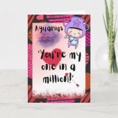 Aquarius Zodiac Valentijnse Kaarten (Voorkant)