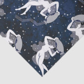 Aquarius Zodiac Water Bearing Cosmic Woman Tissuepapier (Detail)