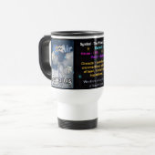 Aquarius Zodiac White reismog Reisbeker (Voorkant links)
