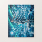 Aquarius Zodiac with Moonlit Water Mage and Celest Legpuzzel (Verticaal)