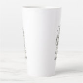 Aquarius Zodiac Woman  Latte Mok (Voorkant)