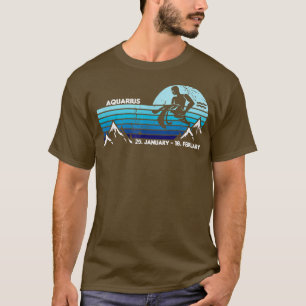 Aquarius ZodiacRetro Sterrennacht 11 T-shirt