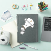 Aquarius zwart astrologisch symbool sticker (iPad Cover)