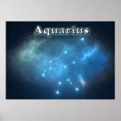 Aquariusconstellatie Poster (Voorkant)