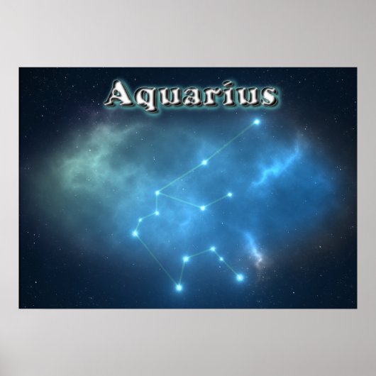 Aquariusconstellatie Poster (Voorkant)