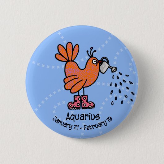 aquariusknop ronde button 5,7 cm (Voorkant)