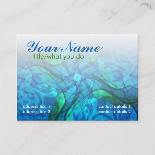 Aquariusoul-profielkaart Visitekaartje (Voorkant)