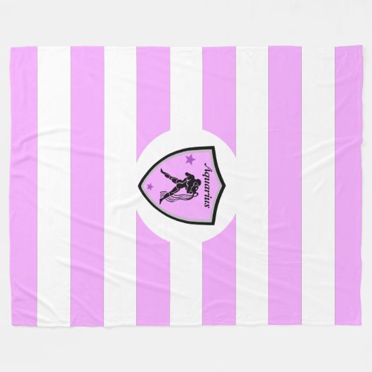 Aquariussymbool Fleece Deken (Voorkant (Horizontaal))