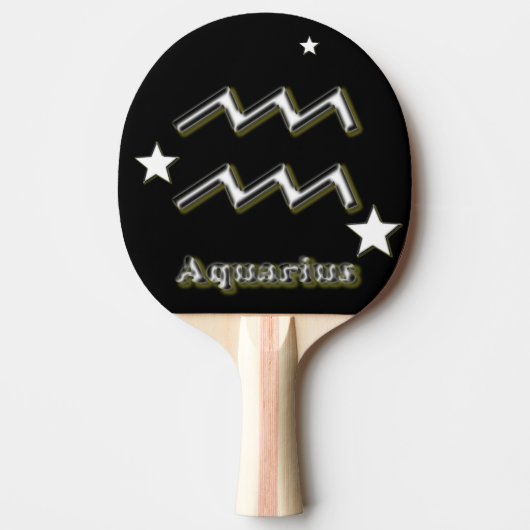 Aquariussymbool Tafeltennisbatje (Voorkant)