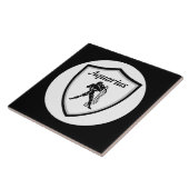 Aquariussymbool Tegeltje (Zijkant)