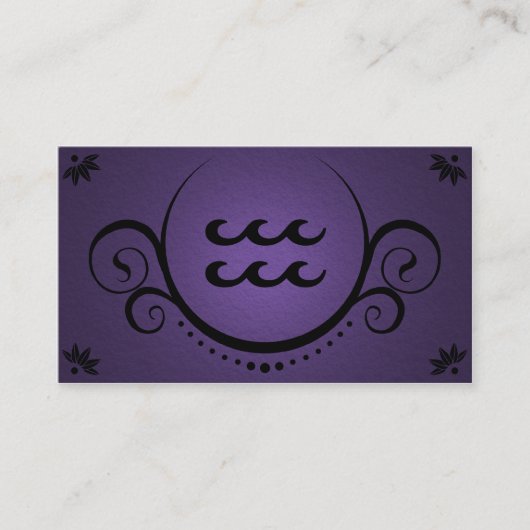 aquariusverfijning visitekaartje (Voorkant)