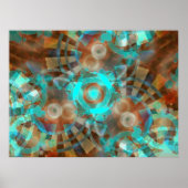AquaRustia Abstract Poster (Voorkant)