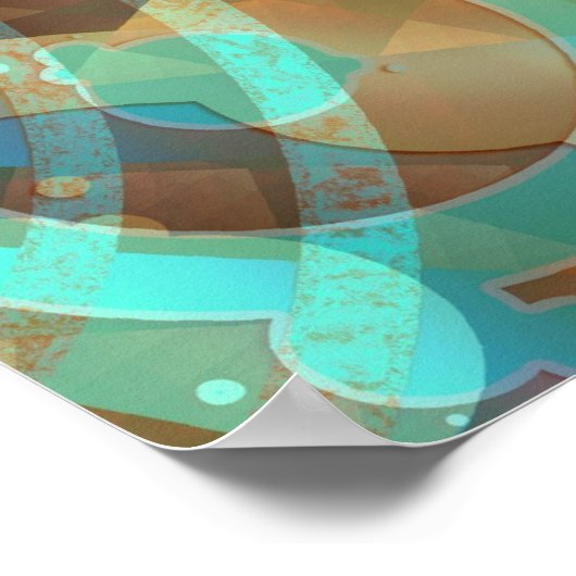 AquaRustia Abstract Poster (Hoek)