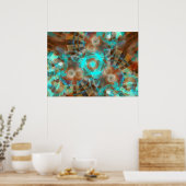 AquaRustia Abstract Poster (Keuken)