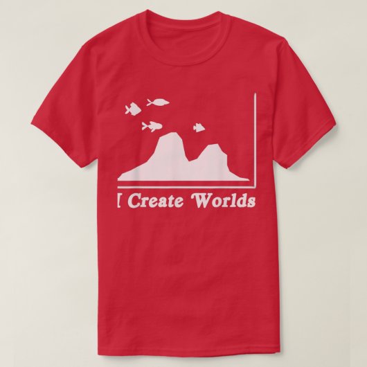 Aquascaper Aquarium Fish Keeper I Crea T-shirt (Design voorkant)