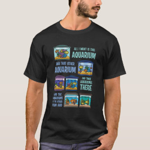 Aquascaping Aquarium Aquarist Vissenhouder Vistank T-shirt