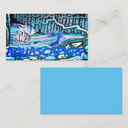 Aquascaping Notitiekaartje (Voorkant / Achterkant)