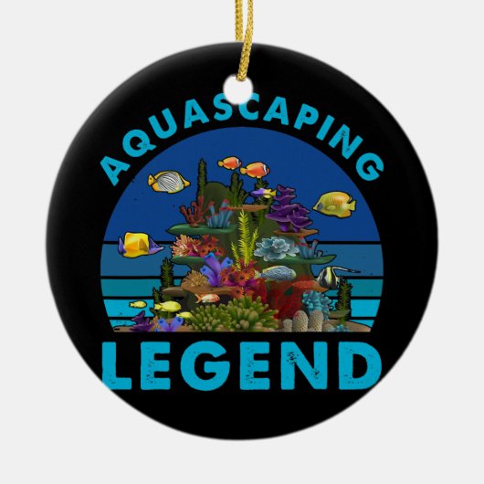 Aquascapsule legend aquarium design for amquarist keramisch ornament (Voorkant)
