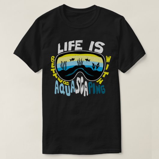 Aquascapsule onderwater tuingproces t-shirt (Design voorkant)