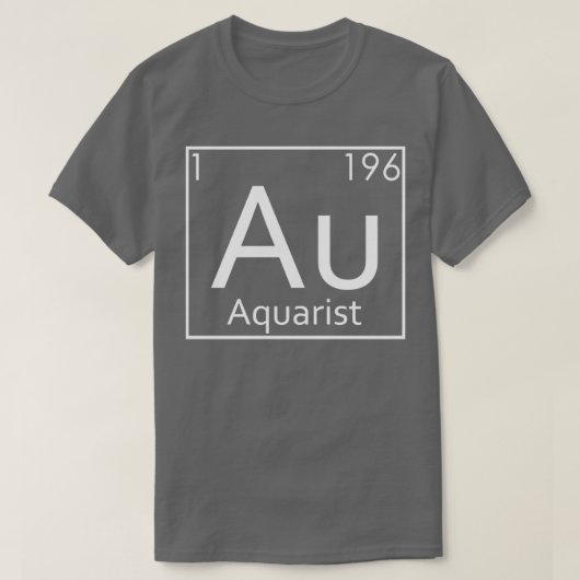Aquascapsule Periodic Elements Aquascape T-shirt (Design voorkant)