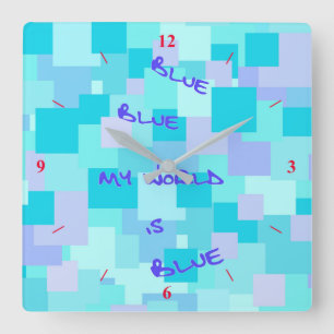 Aquasquare Cubed Vierkante Klok