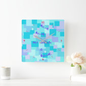 Aquasquare Cubed Vierkante Klok (Huis)