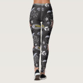Aquatic animals pattern | ocean underwater life 20 leggings (Achterkant)